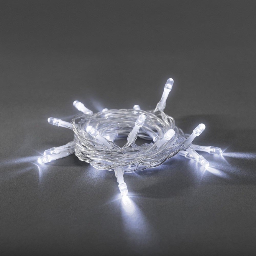 Corrente de Natal LED 20xLED/2xAA 3,35m branco frio