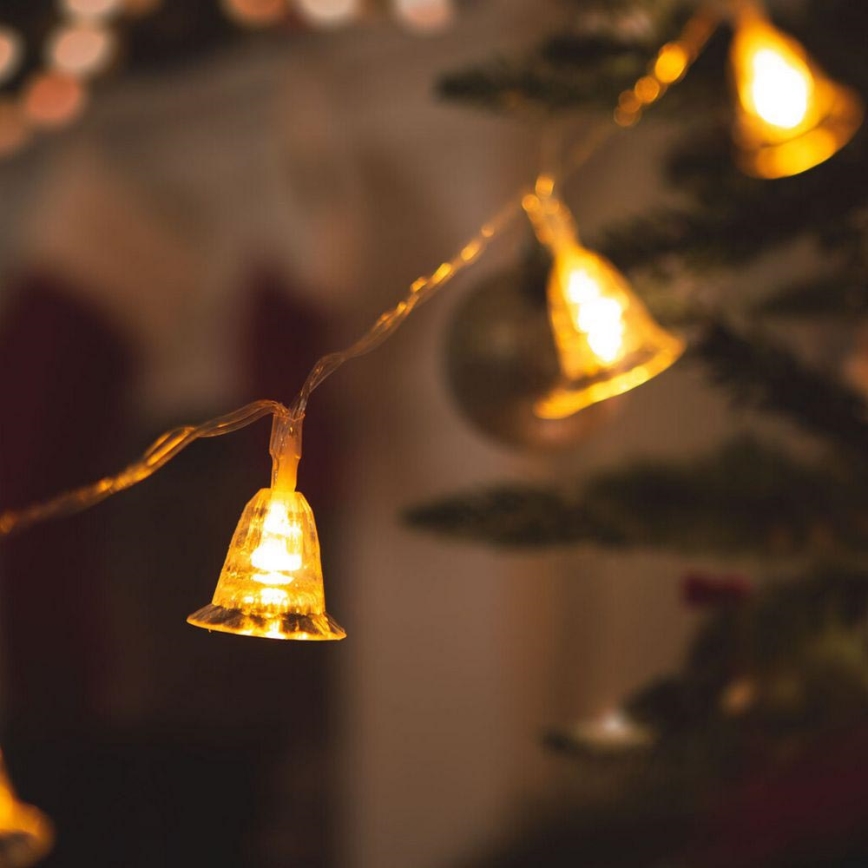 Corrente de Natal LED 20xLED/3xAA 2,3m branco quente