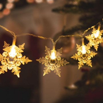Corrente de Natal LED 20xLED/3xAA 2,3m branco quente