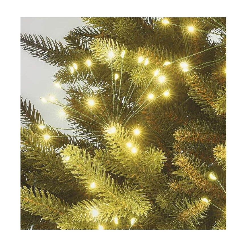 Corrente de Natal LED 300xLED/8,2m branco quente