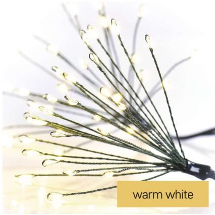 Corrente de Natal LED 300xLED/8,2m branco quente