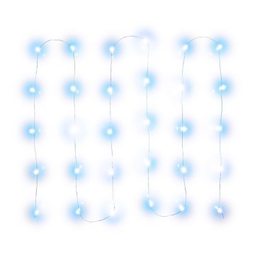 Corrente de Natal LED 30xLED/3xAA 3,3m branco frio