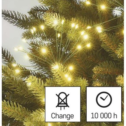 Corrente de Natal LED 450xLED/11m branco quente