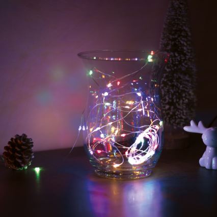 Corrente de Natal LED 50xLED/3xAA 5m multicolor