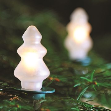 Corrente de Natal TREE 12xE10 10,7m branco quente Fabricado na Europa