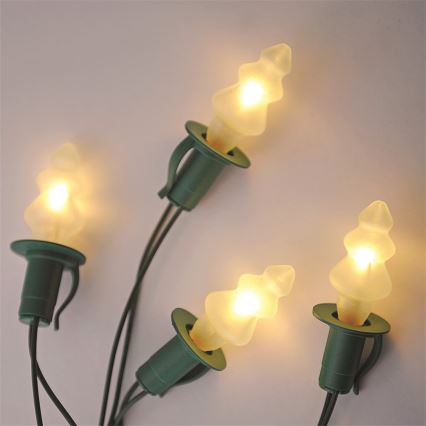 Corrente de Natal TREE 12xE10 10,7m branco quente Fabricado na Europa