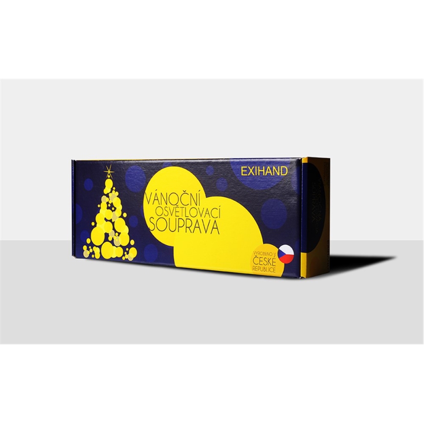 Corrente de Natal TREE 12xE10 10,7m branco quente Fabricado na Europa