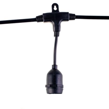 Corrente decorativa exterior GIRLANDA 10 m 10xE27/10W/230V IP44