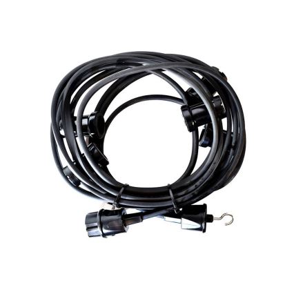 Corrente decorativa exterior GIRLANDA 17 m 15xE27/15W/230V IP44
