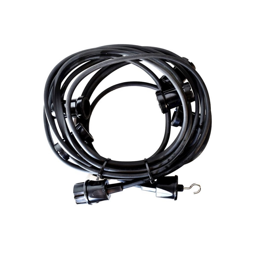 Corrente decorativa exterior GIRLANDA 17 m 15xE27/15W/230V IP44