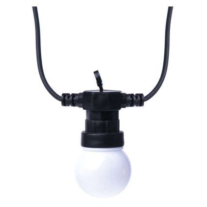 Corrente decorativa exterior LED 50xLED/10m IP44 branco
