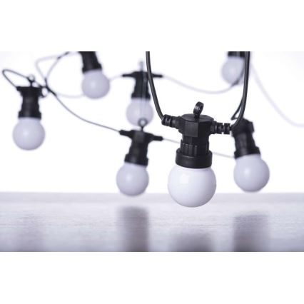 Corrente decorativa exterior LED 50xLED/10m IP44 branco