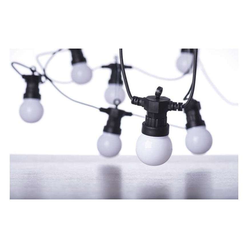 Corrente decorativa exterior LED 50xLED/10m IP44 branco
