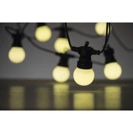 Corrente decorativa exterior LED 50xLED/10m IP44 branco
