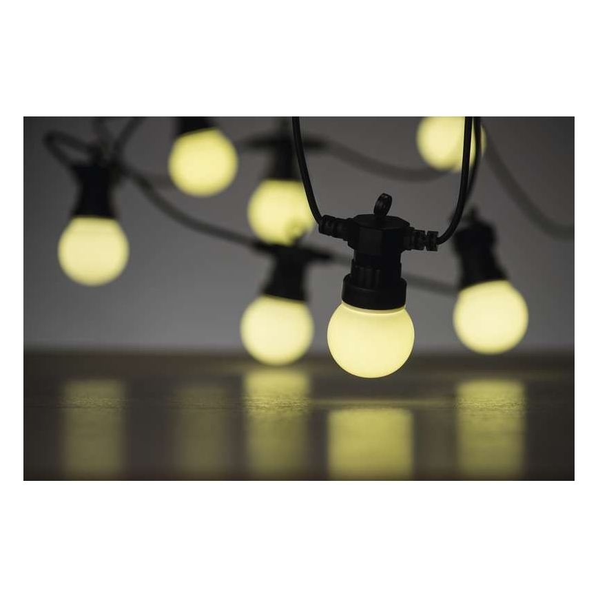 Corrente decorativa exterior LED 50xLED/10m IP44 branco