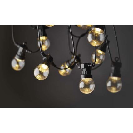 Corrente decorativa exterior LED 50xLED/10m IP44 transparente
