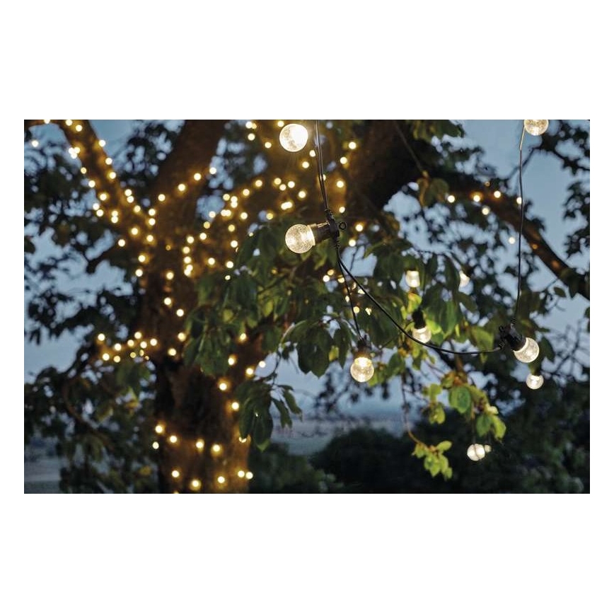Corrente decorativa exterior LED 50xLED/10m IP44 transparente