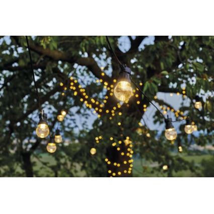 Corrente decorativa exterior LED 50xLED/10m IP44 transparente