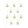 Corrente decorativa LED 10xLED/2xAA 1,6m branco quente