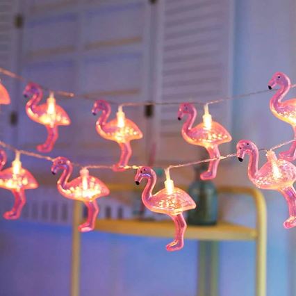 Corrente decorativa LED 10xLED/3xAA 1,1m branco quente