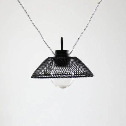 Corrente decorativa LED ASTRA 10xLED/2xAA 2,1 m preto