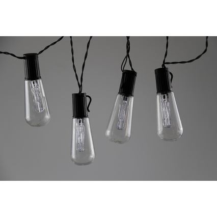 Corrente decorativa LED EDISON 2,65 m 10xLED/2xAA