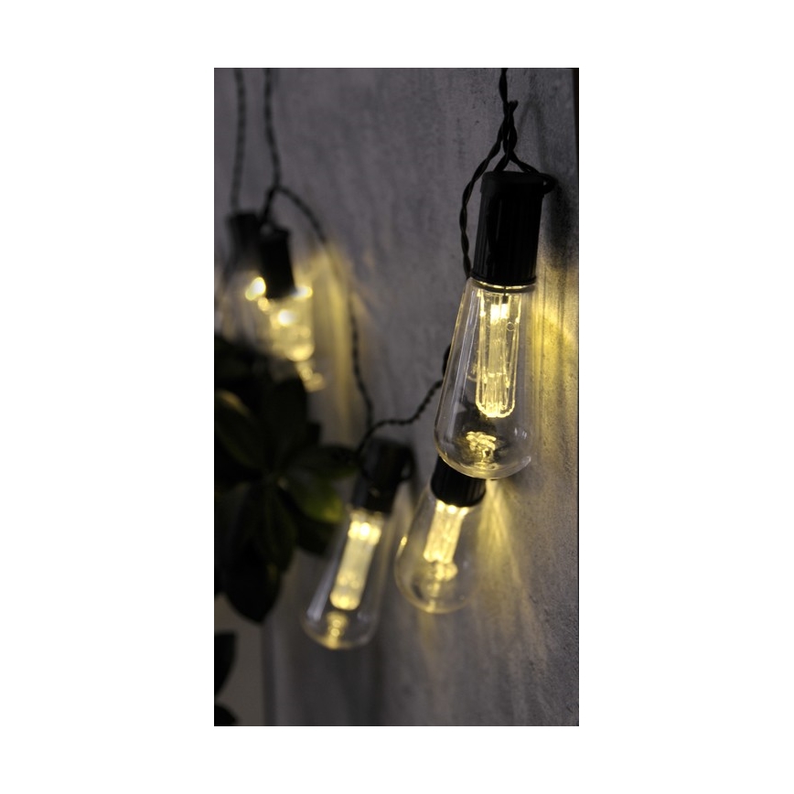 Corrente decorativa LED EDISON 2,65 m 10xLED/2xAA