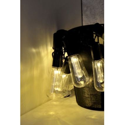 Corrente decorativa LED EDISON 2,65 m 10xLED/2xAA