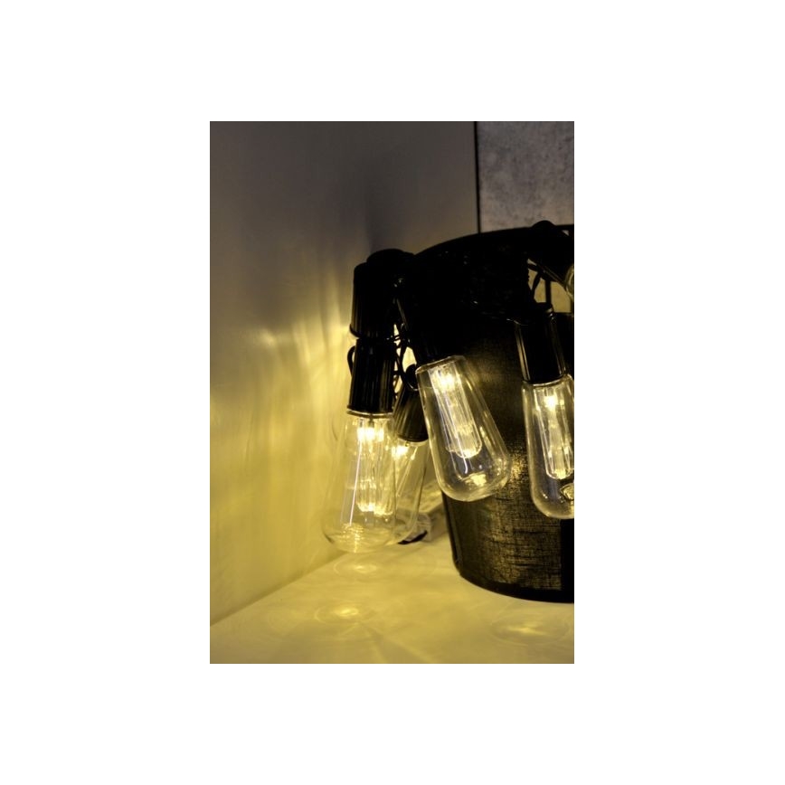 Corrente decorativa LED EDISON 2,65 m 10xLED/2xAA