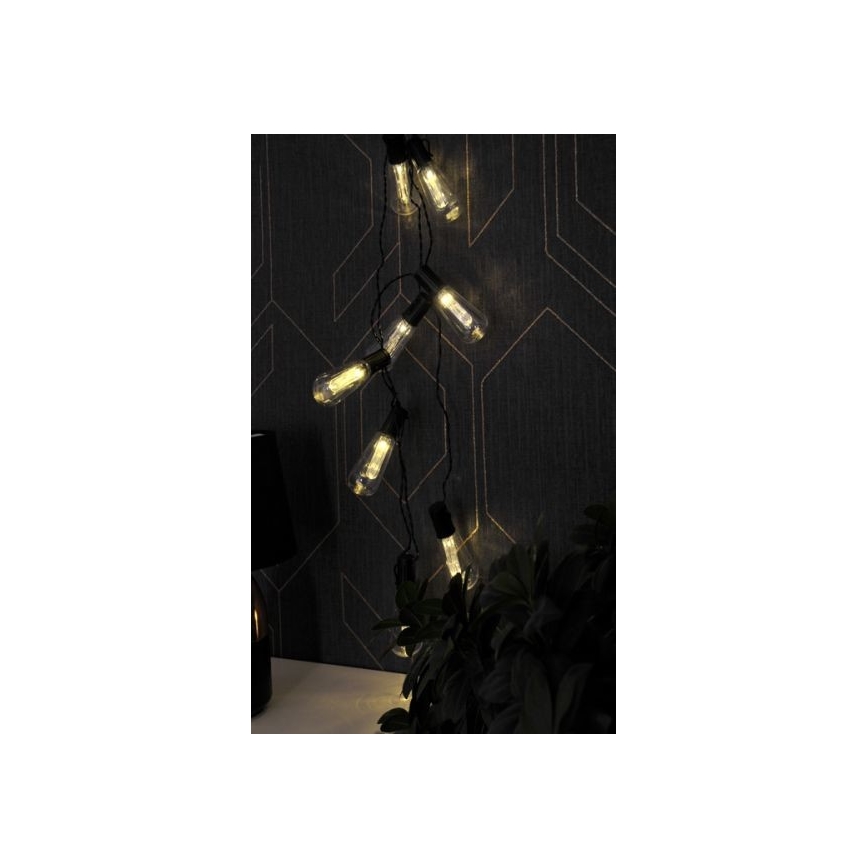 Corrente decorativa LED EDISON 2,65 m 10xLED/2xAA