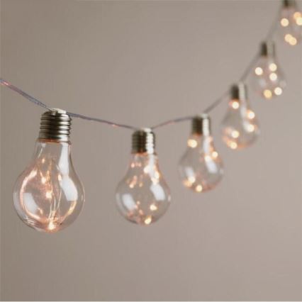 Corrente decorativa LED SMOLDER 2,1 m 10xLED/2xAA