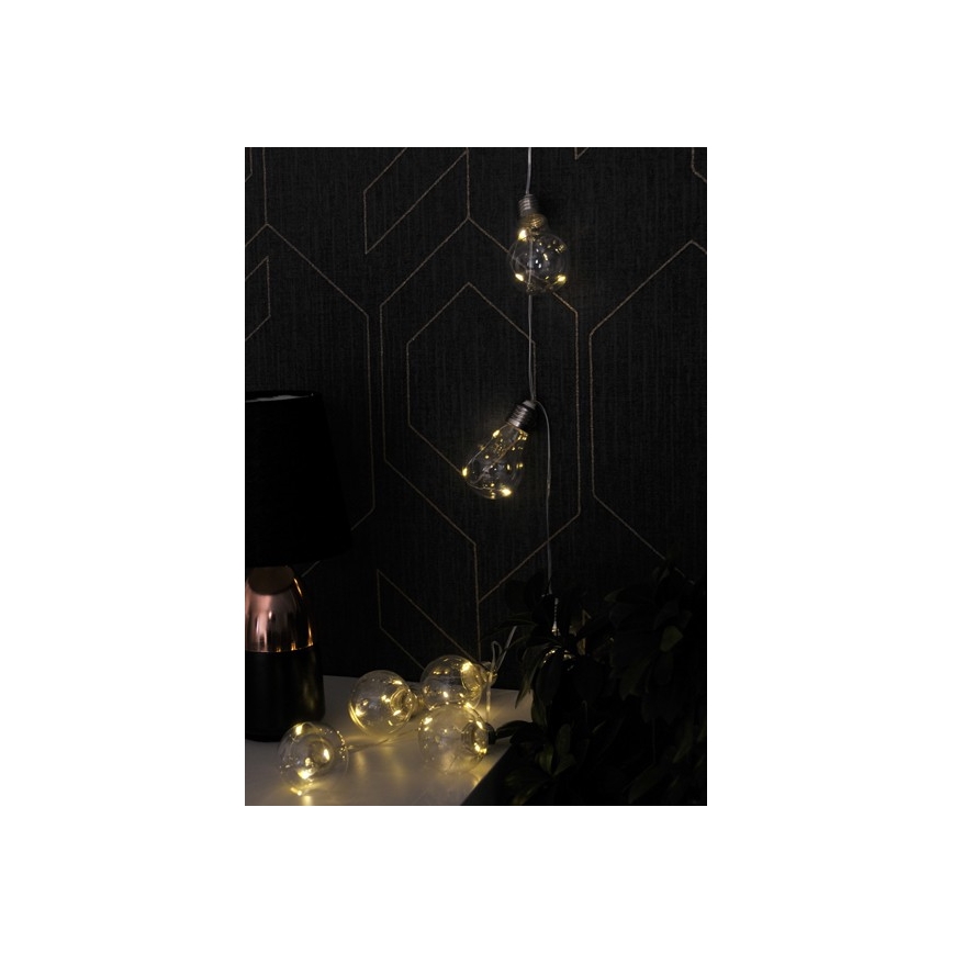 Corrente decorativa LED SMOLDER 2,1 m 10xLED/2xAA