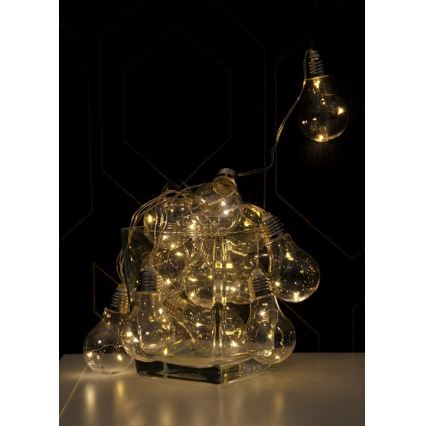 Corrente decorativa LED SMOLDER 5,3 m 20xLED/2,7W/230V