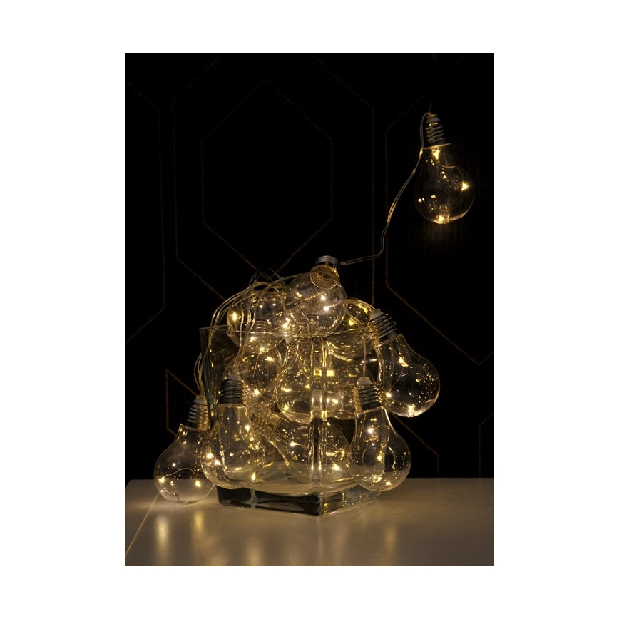 Corrente decorativa LED SMOLDER 5,3 m 20xLED/2,7W/230V
