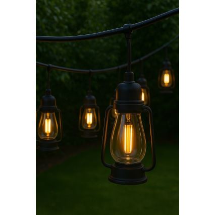 Corrente decorativa para exterior GRINALDA 20xLED 20m IP44 branco quente