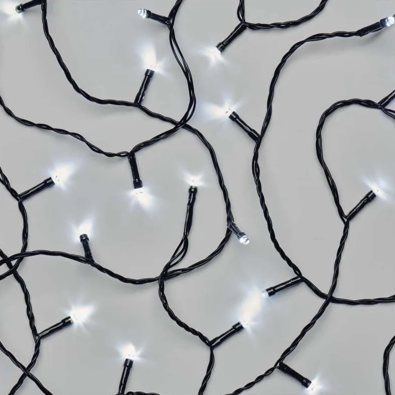 Corrente exterior de Natal LED 100xLED/10m IP44 branco frio