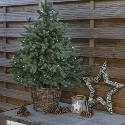 Corrente exterior de Natal LED 100xLED/10m IP44 verde
