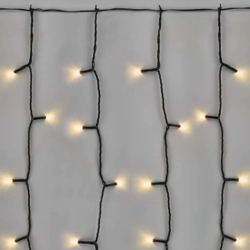 Corrente exterior de Natal LED 100xLED/1x2m IP44 branco quente