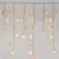Corrente exterior de Natal LED 100xLED/2,5x0,9m IP44 vermelho/vintage
