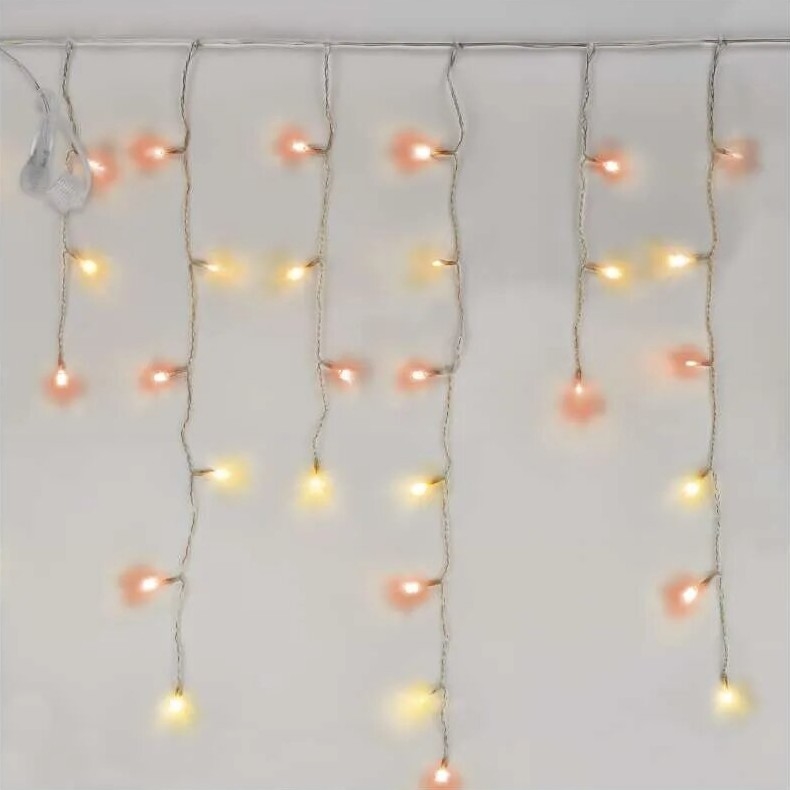 Corrente exterior de Natal LED 100xLED/2,5x0,9m IP44 vermelho/vintage