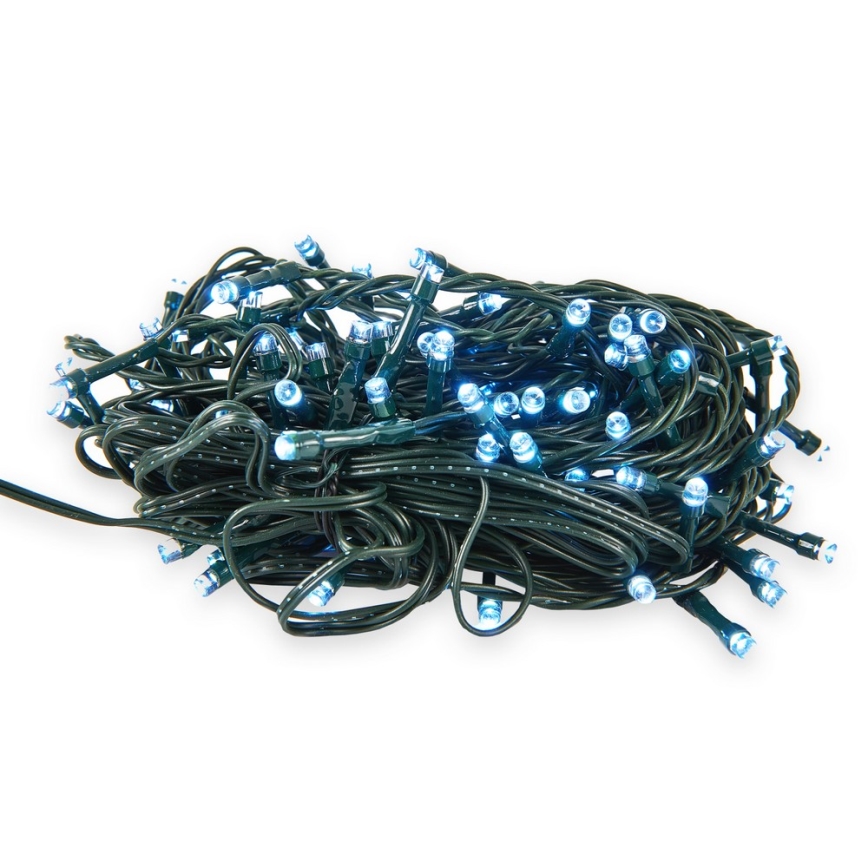 Corrente exterior de Natal LED 100xLED/8 funções 13m IP44 branco diurno