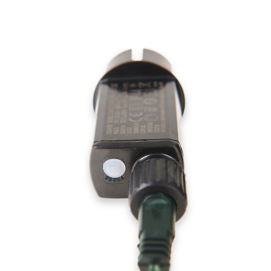 Corrente exterior de Natal LED 100xLED/8 funções 13m IP44 branco diurno
