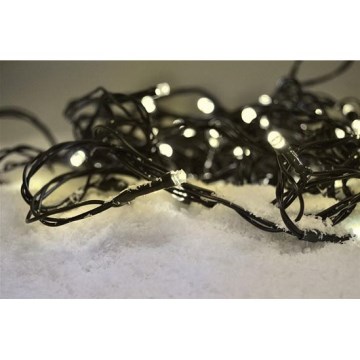 Corrente exterior de Natal LED 100xLED/8 funções IP44 13m branco quente
