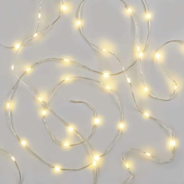 Corrente exterior de Natal LED 120xLED/17m IP44 branco quente