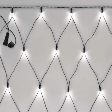 Corrente exterior de Natal LED 160xLED/2x1,5m IP44 branco frio