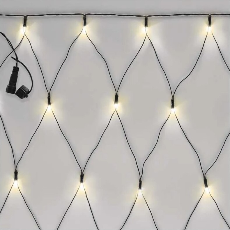 Corrente exterior de Natal LED 160xLED/2x1,5m IP44 branco quente