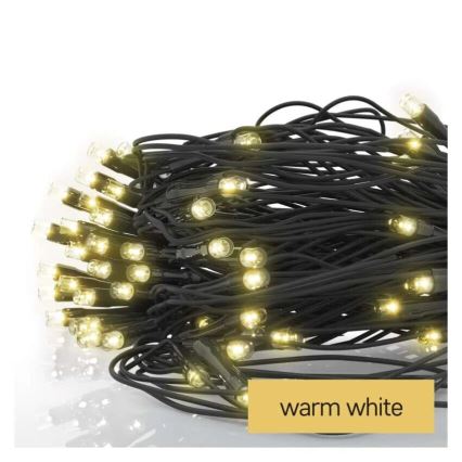 Corrente exterior de Natal LED 160xLED/2x1,5m IP44 branco quente