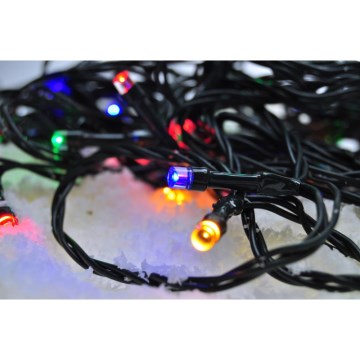 Corrente exterior de Natal LED 200xLED/8 funções IP44 25m multicolor