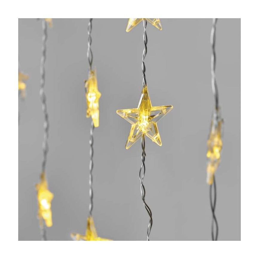 Corrente exterior de Natal LED 30xLED/3,9m IP44 estrelas