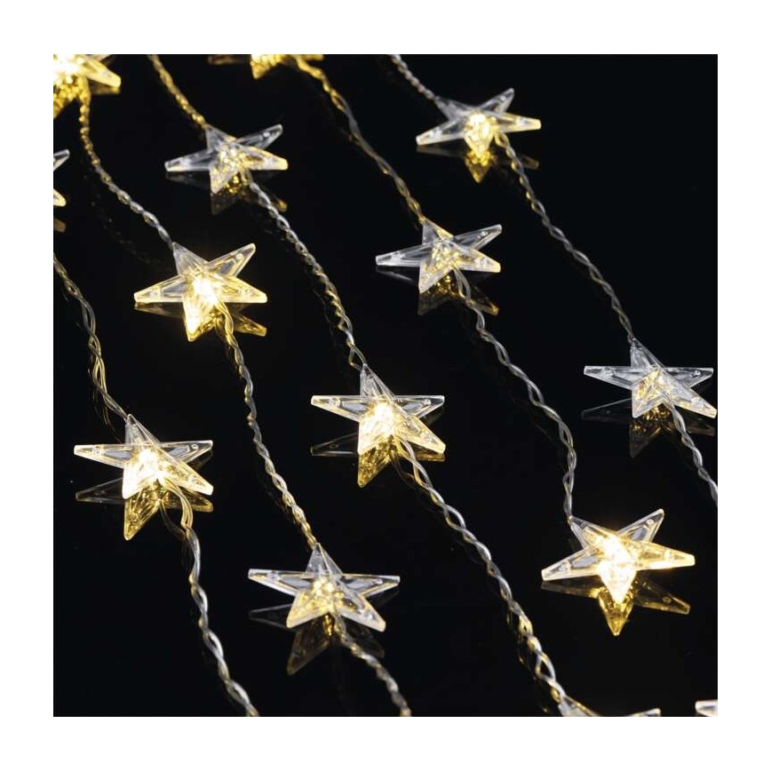 Corrente exterior de Natal LED 30xLED/3,9m IP44 estrelas